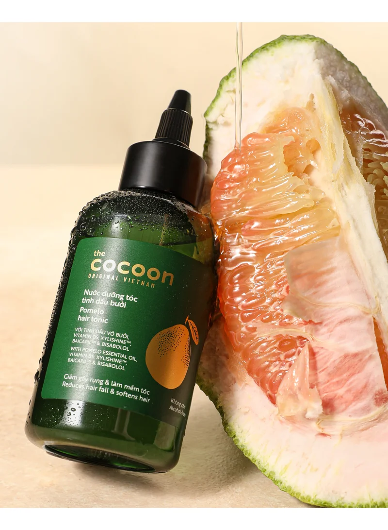 The Cocoon Original Vietnam  Pomelo Hair Tonic 140ml Anti Hair Fall Hair Serum Scalp Treatment with Pomelo Extract Vitamin B5 Xylishine Hair Growth Tonic Root Strengthening Nourishing for Thicker Healthier Hair  | Best Price UAE